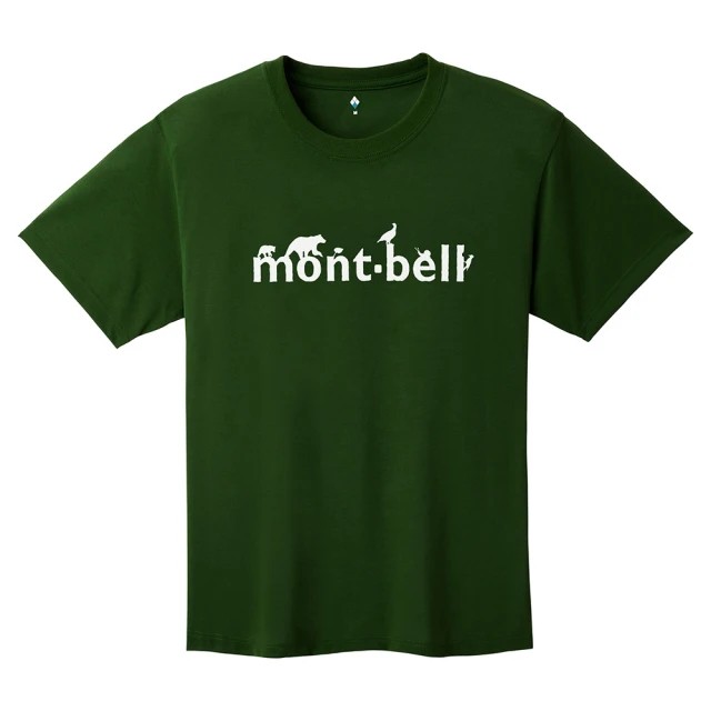 ├登山樂┤日本 mont-bell WIC.T MONT-BELL 短袖排T # 1114731DGN深綠