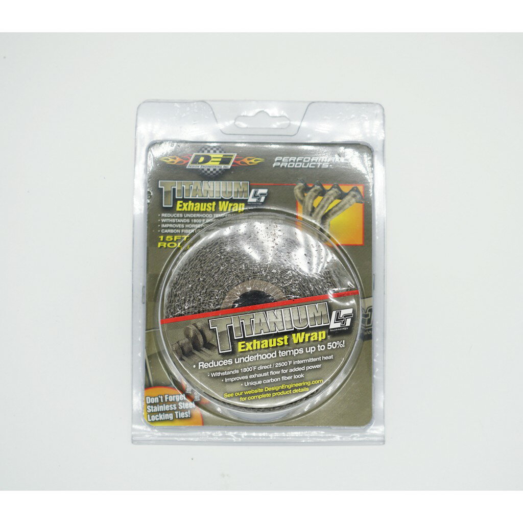 美國進口DEI 鈦系列排氣管 渦輪 頭段 芭蕉 披覆帶 隔熱帶 隔熱棉 STi GT-R 哈雷 重機 4.5公尺長 寬5 1