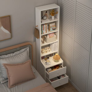 【品質保證】置物櫃 置物架 床頭簡約現代臥室床邊多功能小型簡易置物架經濟型儲物收納