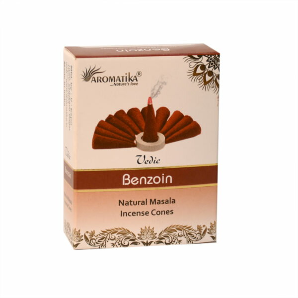 [綺異館] 印度香 安息香塔香 10入 /盒 放鬆 淨化 vedic benzoin cone