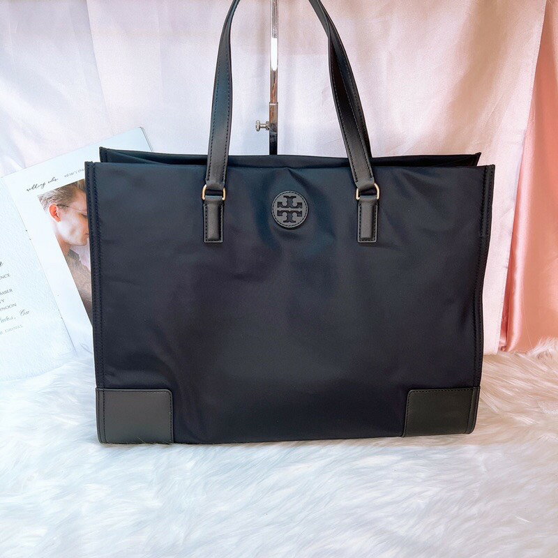 美國代購 臺灣現貨 Tory Burch 尼龍托特包 大款 肩揹包【送禮精選★APP下單點數4倍送】
