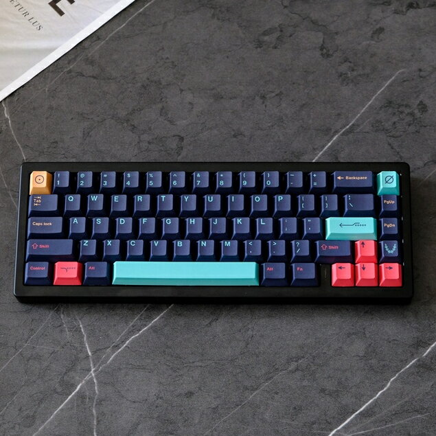 Gmk Metropolis 鍵帽,129 鍵 PBT 鍵帽 Cherry Profile DYE-SUB 個性化 GM