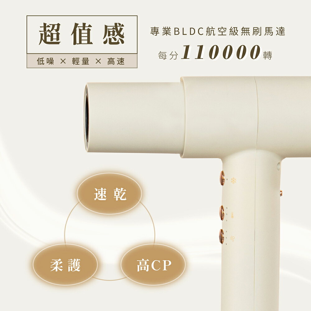 【KINYO】專業級超速負離子吹風機 (KH) 恆溫 高轉速 負離子 無刷馬達 微型馬達 | 速乾 生日 禮物 4