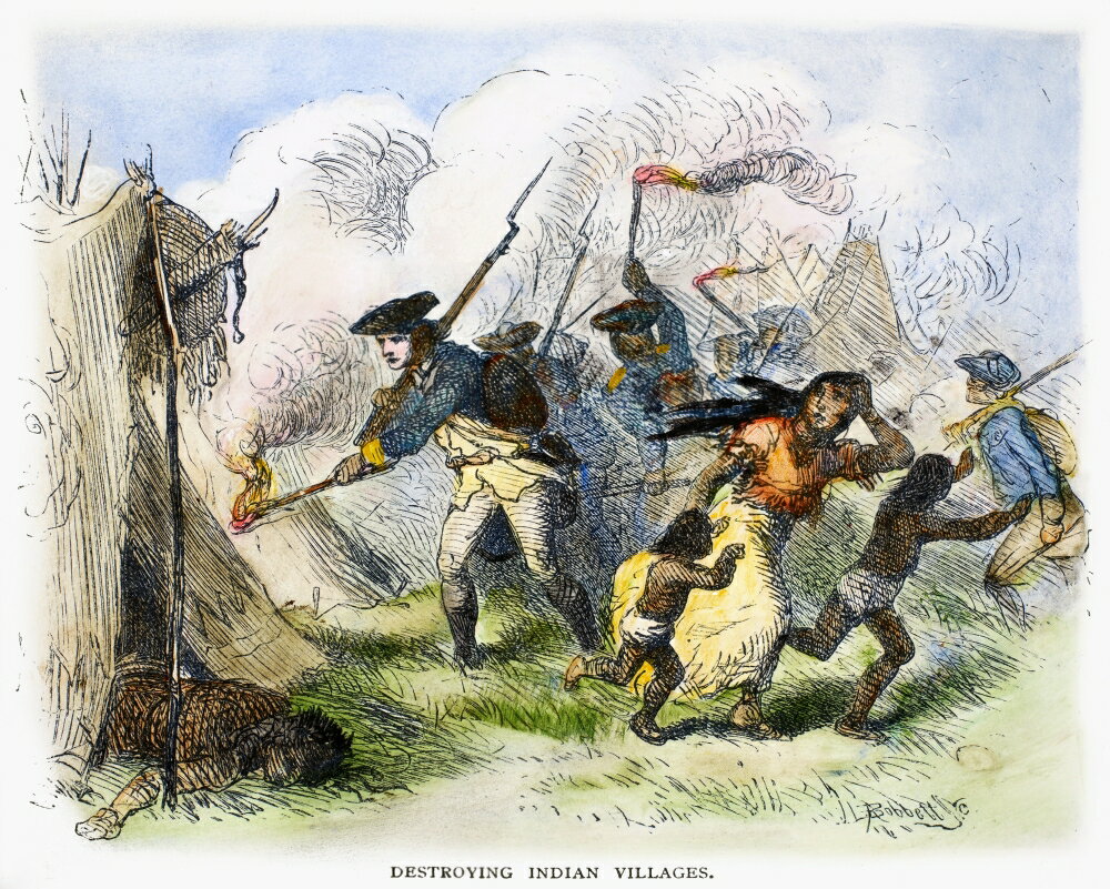 Posterazzi: Destroying Villages 1791 NuS Troops Destroying Native ...