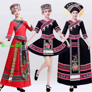 三月三壯族服裝廣西壯族民族服裝演出服裝少數民族服裝苗族服裝