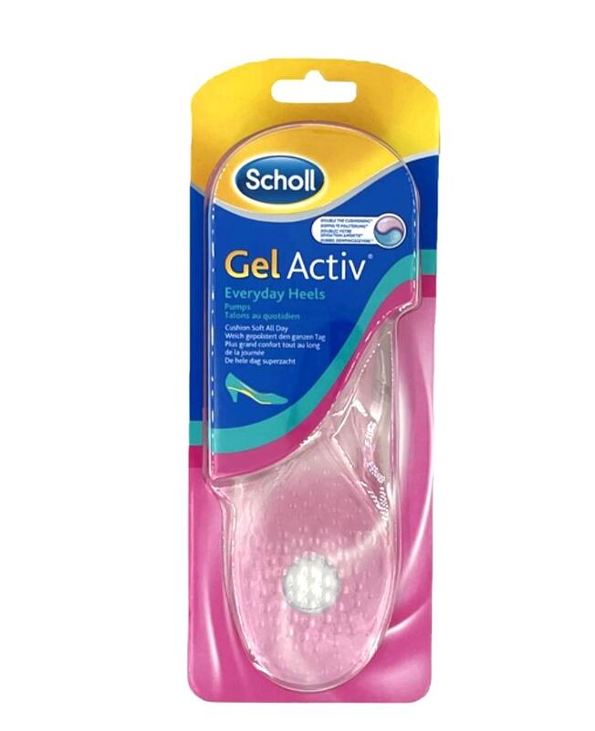 Scholl 女性專用 透明款 鞋墊 Gel Activ - 每日用高跟鞋 英國進口