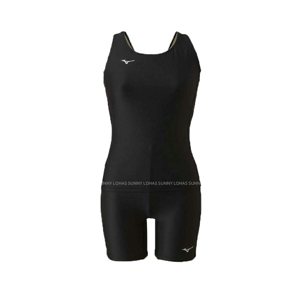 (B9) MIZUNO 美津濃 BASIC 兩件式 泳裝 泳衣 兩截式 背心 四角泳褲 N2MG9C0109黑【陽光樂活】