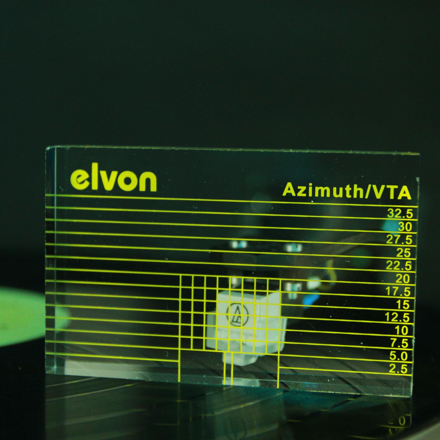 elvon伊文高清LP黑膠唱機測量唱頭唱臂VTA平衡及Azimuth調校尺