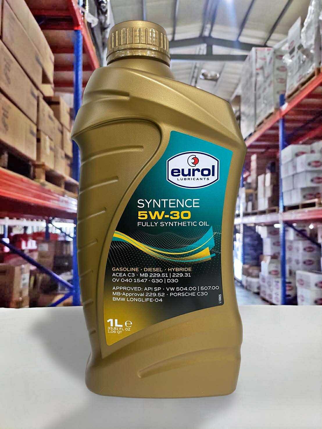 【4%點數】『油工廠』EUROL SYNTENCE 5W30 C3 全合成機油 VW 504 507【樂天APP下單限定】