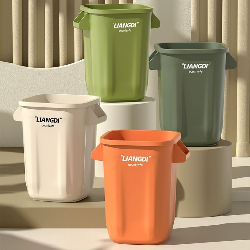 垃圾桶ins風高顏值垃圾桶大容量超大號廚房客廳無蓋家用方形