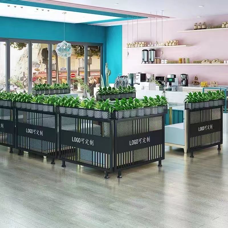 【最低價】【公司貨】餐廳隔斷花架鐵藝護欄屏風酒吧過道裝飾圍欄火鍋飯店卡座矮隔斷墻 2