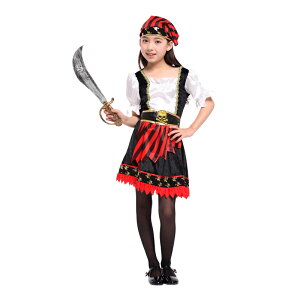 現貨女孩海盜 海盜寶貝，萬聖節 化妝舞會 角色扮演 尾牙表演 聖誕節 兒童變裝 cosplay，X射線【W380081】