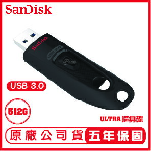 【最高22%點數】SANDISK 512GB ULTRA CZ48 USB3.0 100 MB 隨身碟 展碁 公司貨 512GB【限定樂天APP下單】