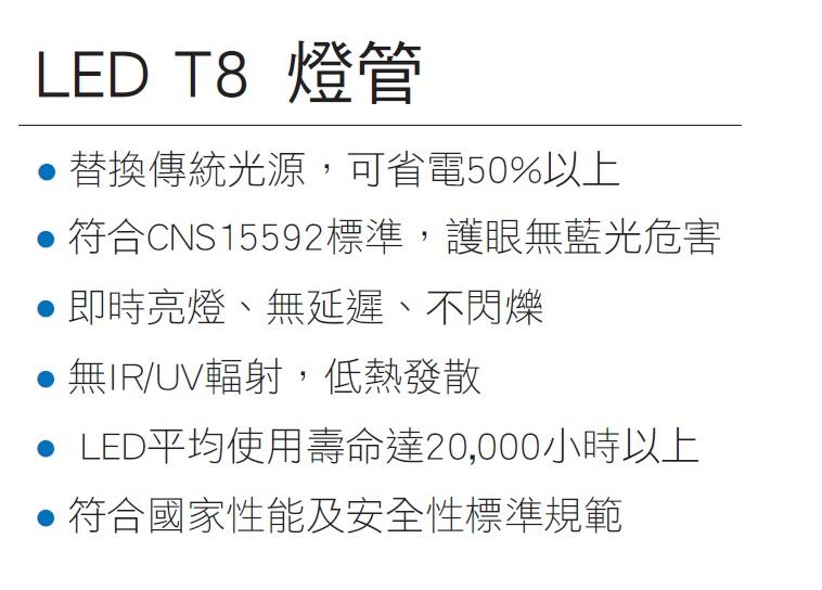 (20支組) 東亞 LED 燈管 T8 4尺 全電壓 白光/黃光/自然光 好商量~【APP滿額下單10%點數(單一帳號最高1500點)】8/31止 3