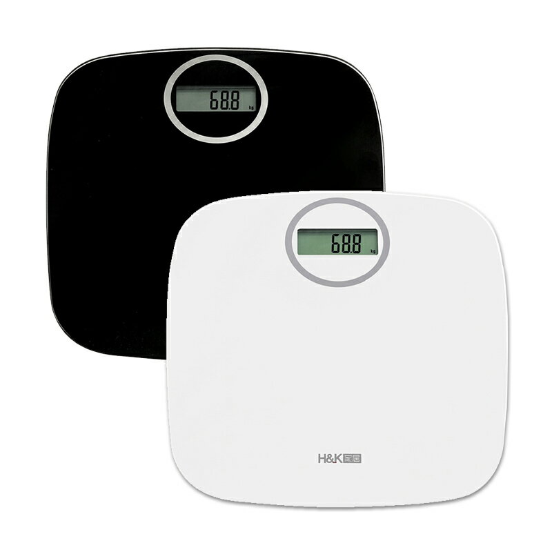H&K家居 法瑪電子體重計 (黑色/白色) 時尚外型 體重機 量體重 家用體重計 體重器 EB7910/EB7804