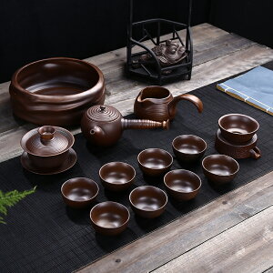 豹霖柴燒禮盒裝高檔輕奢功夫泡茶具套裝陶瓷家用茶壺日式仿古復古