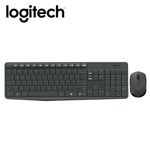 【Logitech 羅技】MK235 無線鍵盤滑鼠組【三井3C】