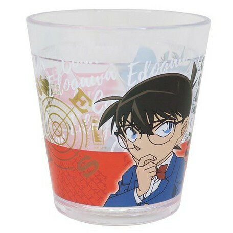 大賀屋 日貨 名偵探柯南 透明杯 杯子 水杯 杯 茶杯 兒童水杯 防摔水杯 塑膠水杯 耐熱杯 正版 J00018074