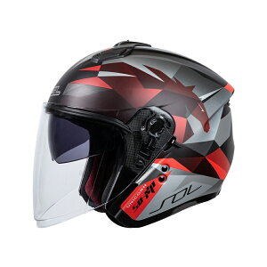 【SOL Helmets】SO-XP開放式安全帽 (獨角獸_消光黑/紅) ｜ SOL安全帽官方商城