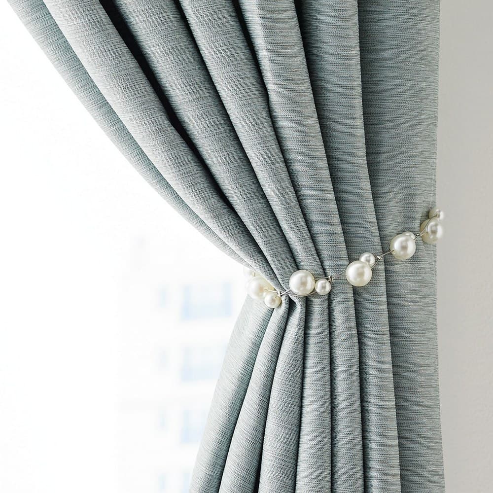 磁吸式窗簾束帶 珍珠白 NITORI宜得利家居