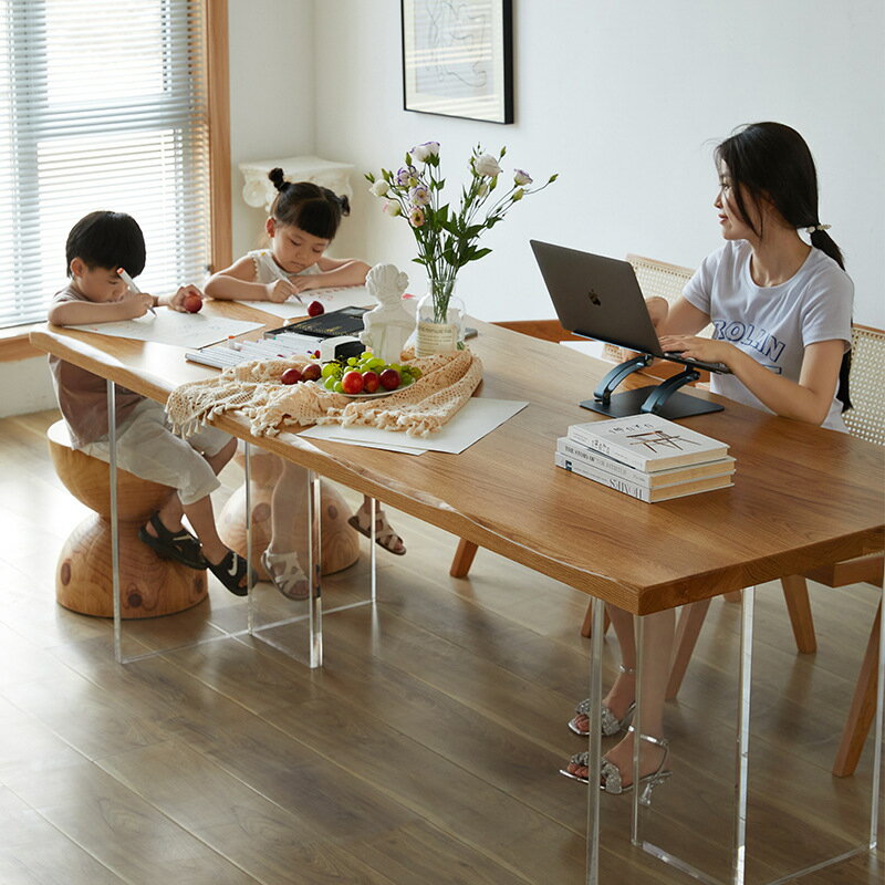 餐桌 家具客廳懸浮餐桌日式純實木大板桌北歐極簡藝術工作臺