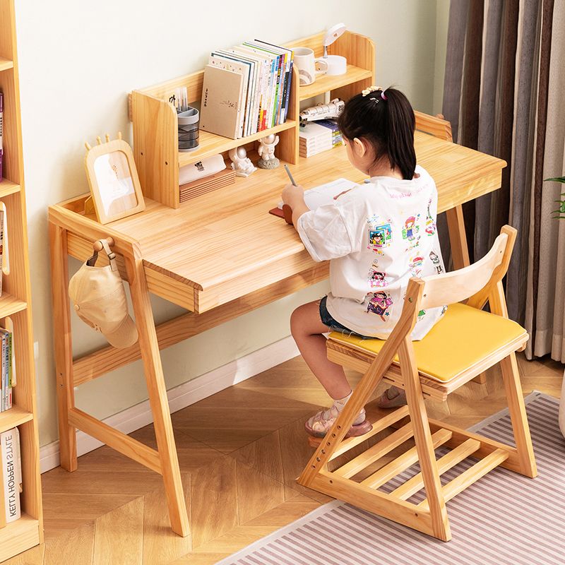 【限時優惠】實木兒童學習桌椅書桌小學生家用課桌升降寫字桌子專用套裝小戶型
