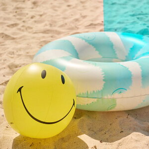 澳洲 Sunnylife smiley 微笑泳圈+沙灘球組