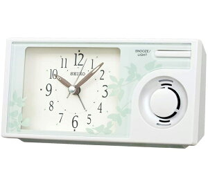 [2東京直購] Seiko Clock 精工 臺式時鐘 白珍珠 鬧鐘 模擬 自然聲音 QM749W