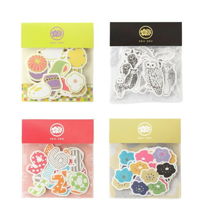 現貨 SOU SOU sousou × PHP研究所 單張貼紙包 貼紙 日本製 切成圖案紋樣設計的形狀 日本直送