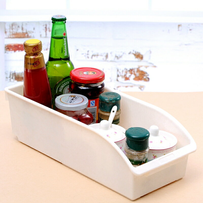 進口廚房調味瓶收納盒調料收納箱 桌面創意整理箱 家用儲物盒