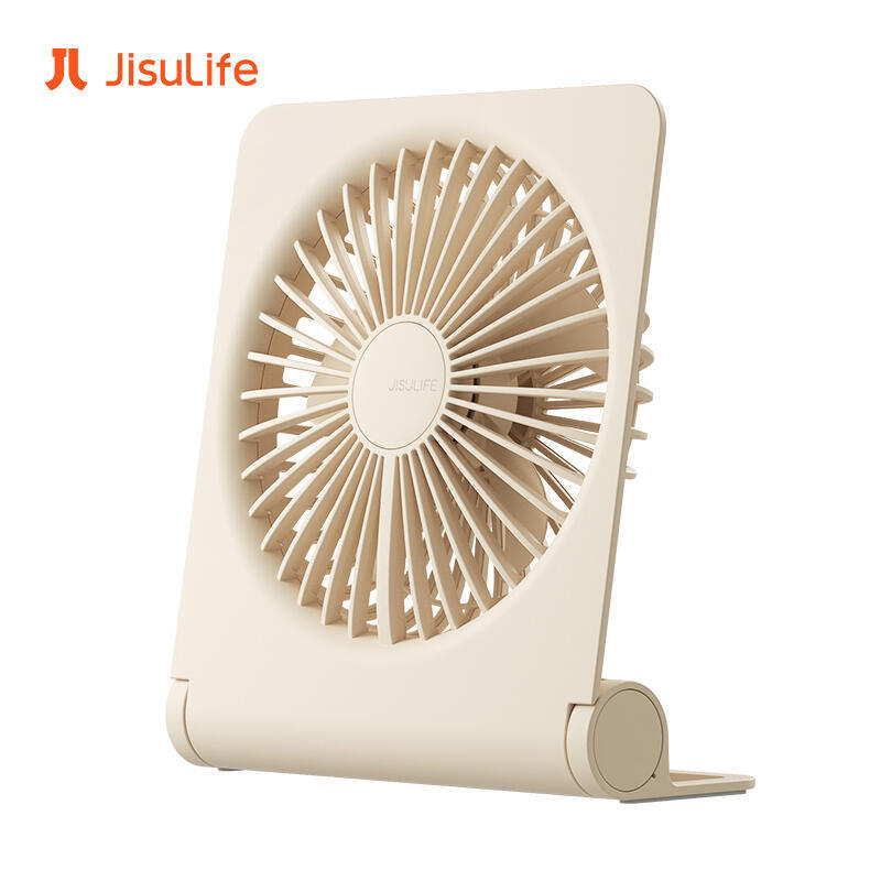 Jisulife幾su迷你臺式風扇個人 USB 可充電 4500mAh 電池便攜式臺式風扇強風適用於家庭臥室宿舍辦