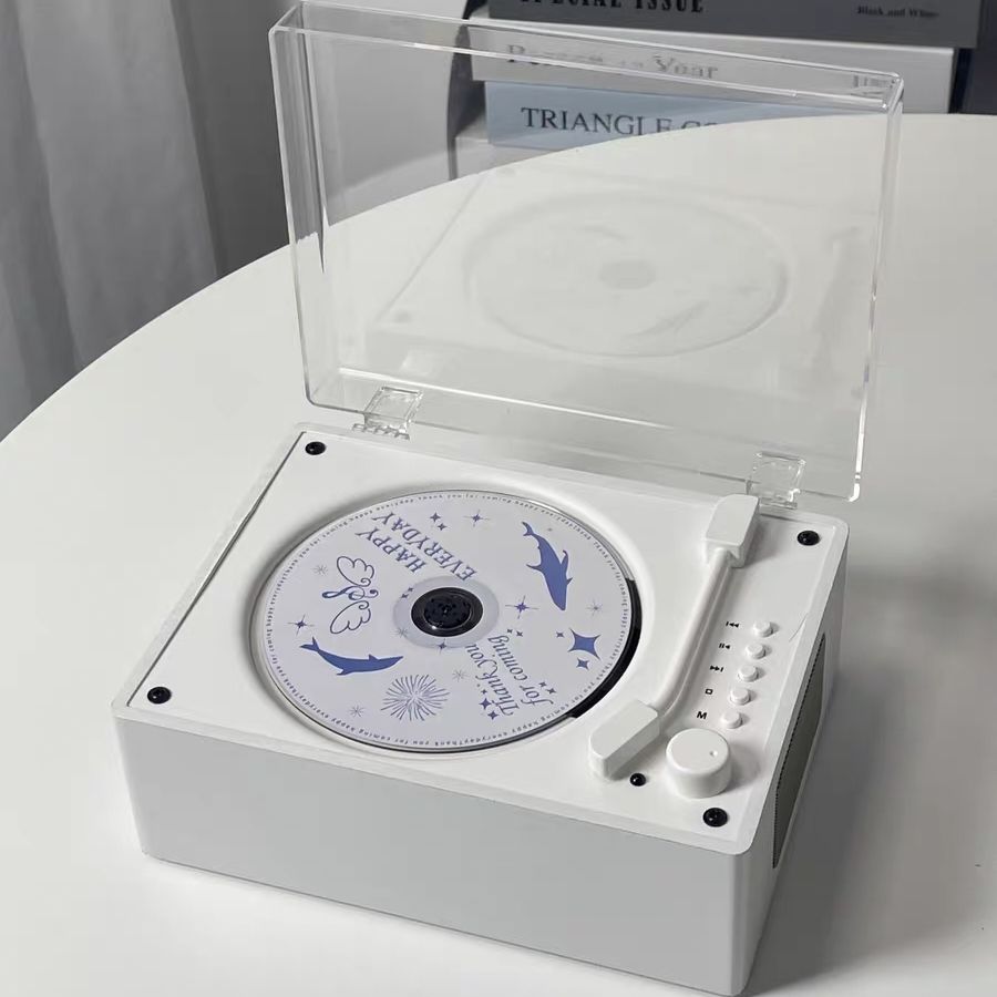 復古CD機音樂專輯高音質音箱播放器黑膠cd光碟光碟音響便攜式【北歐家居生活】