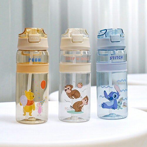 【晨光】迪士尼Disney 歡聚輕巧手提水壺 700ml(黃色維尼 081778/藍色史迪奇 081754/米白奇奇蒂蒂 081761)【現貨】