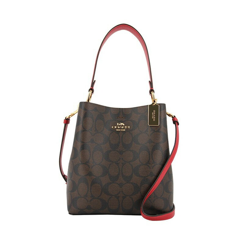 COACH 女士小號單肩斜跨斜背包 水桶包PVC配皮2312(現貨) 【 菲尼斯 國際精品 ★ 疊加現抵$1520 】 女神手袋美的三次方 4