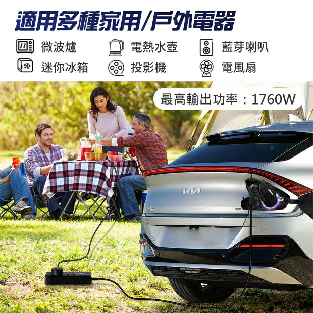 【綠行家】LE2 美規J1772 V2L取電器 電動車放電器 車外供電轉接器 國際認證 台灣公司貨