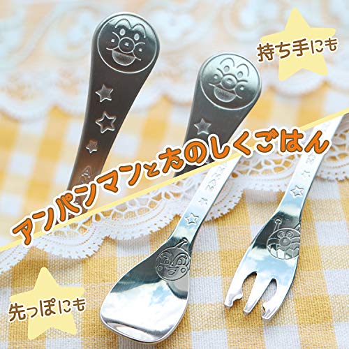真愛日本 麵包超人 Anpanman 星星 日本製 不鏽鋼 鋼印 湯叉組 S 湯匙 叉子 兒童餐具 餐具