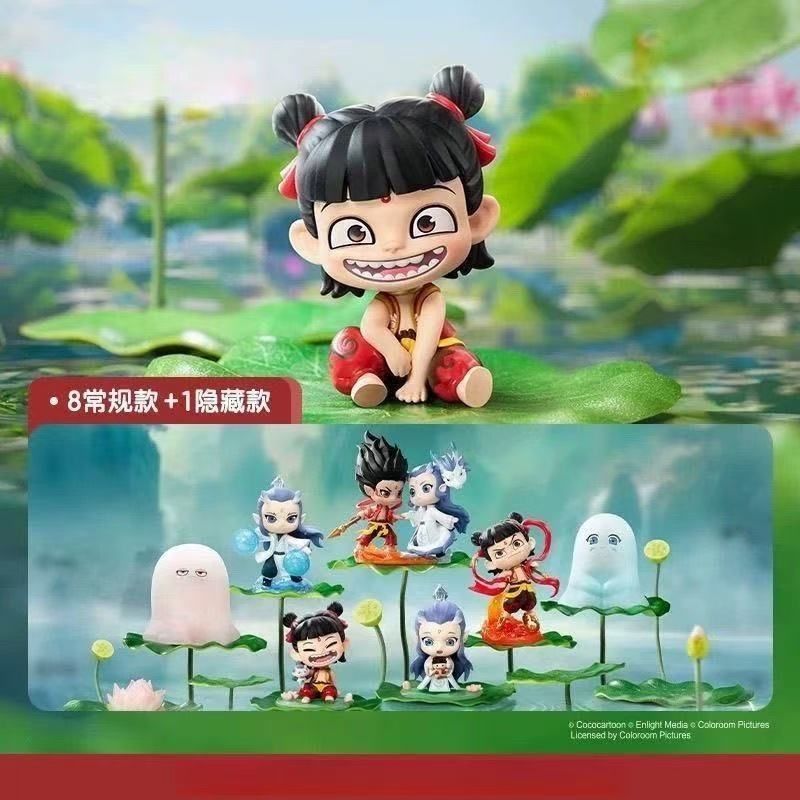哪吒之魔童鬧海天生高品質祖國版羈絆系列盲盒潮玩動漫模型手辦-創美