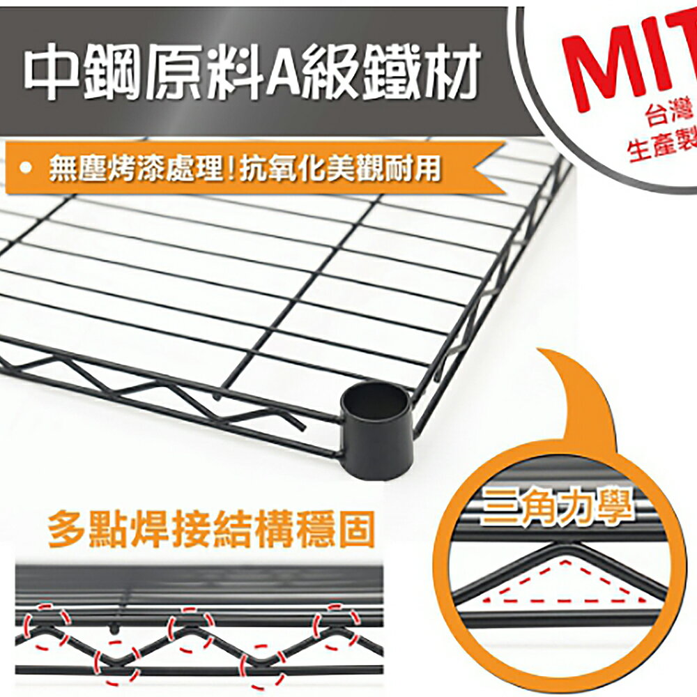 免運 中鋼 組合式40X25X60cm迷你 三層架 白色/黑色(MIT台灣製19mm管徑 可加裝輪子/層墊板 專利閃電插銷  耐氧化 抗刮) 4