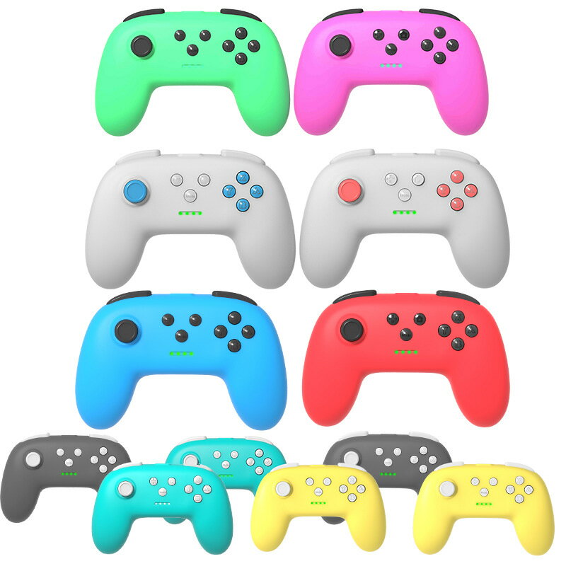 switch pro遊戲手柄NS藍芽無線遊戲PRO手柄帶振動2個裝