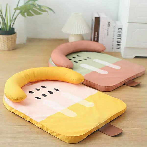 『台灣x現貨秒出』冰棒造型 小枕頭設計 冰絲 貓狗寵物涼墊 睡墊 涼蓆