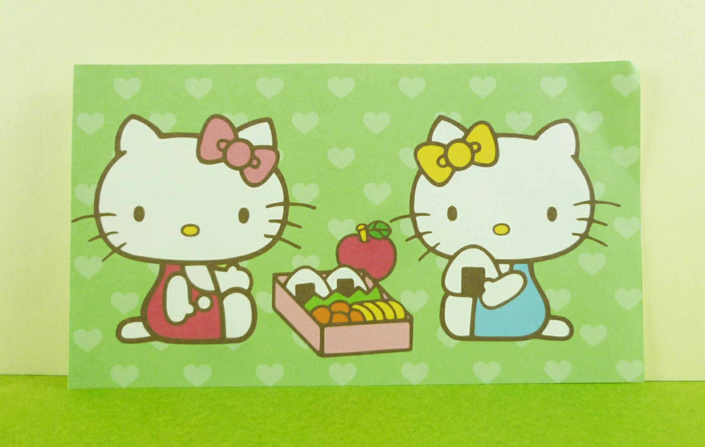 【震撼精品百貨】Hello Kitty 凱蒂貓 卡片-壽司綠 震撼日式精品百貨