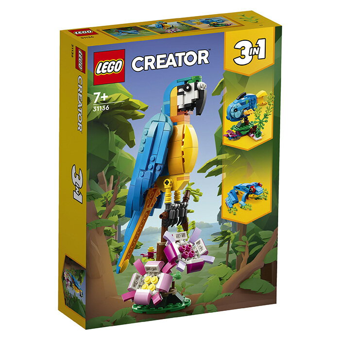 LEGO 樂高 CREATOR 創意系列 31136 異國鸚鵡 【鯊玩具Toy Shark】