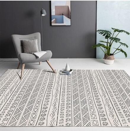 摩洛哥北歐簡約地毯客廳現代沙發茶幾地墊房間臥室床邊毯滿鋪家用 全館免運