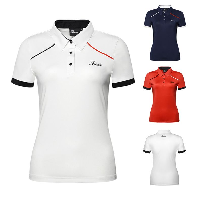 【元素運動】高爾夫球衣服女golf服裝短袖透氣戶外運動T恤排汗POLO衫夏季上衣