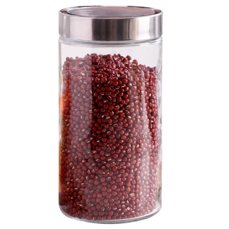 玻璃密封罐儲物瓶廚房食品收納盒面條瓶透明糖果調料茶葉罐蜂蜜瓶