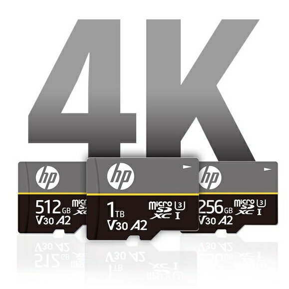 HP惠普 A2 U3 mirco SD V30 高速記憶卡 1TB 512GB 256GB 含轉卡