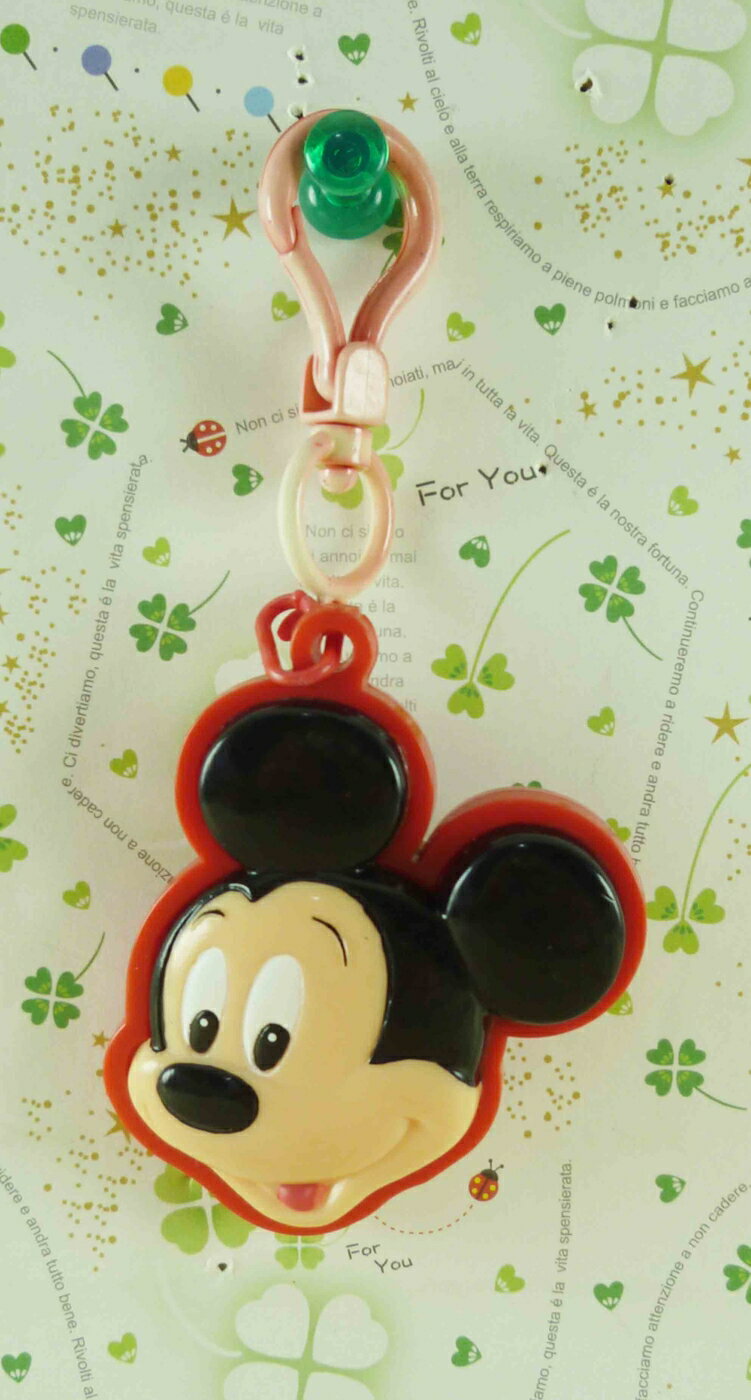 【震撼精品百貨】Micky Mouse 米奇/米妮 鑰匙圈-大頭紅邊 震撼日式精品百貨