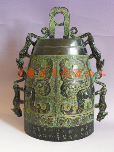 青銅器仿古擺件 招財鎮宅四虎編鐘 家居裝飾品工藝品客廳展櫃擺設