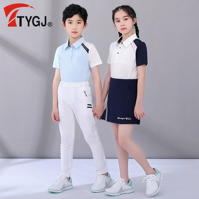 TTYGJ新款高爾夫服裝 男/女生運動T恤 夏季短袖羽毛球服上衣
