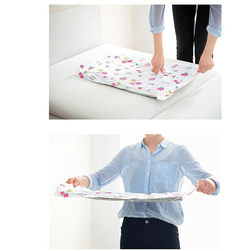 衣物真空壓縮袋【Y015】台灣出貨 居家  真空壓縮收納袋 手卷 壓縮袋 收納袋 真空袋 棉被袋 衣物袋 收納真空袋 2